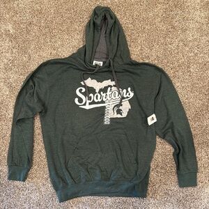 Unisex Michigan State “Spartans” green hoodie in 2 different sizes
